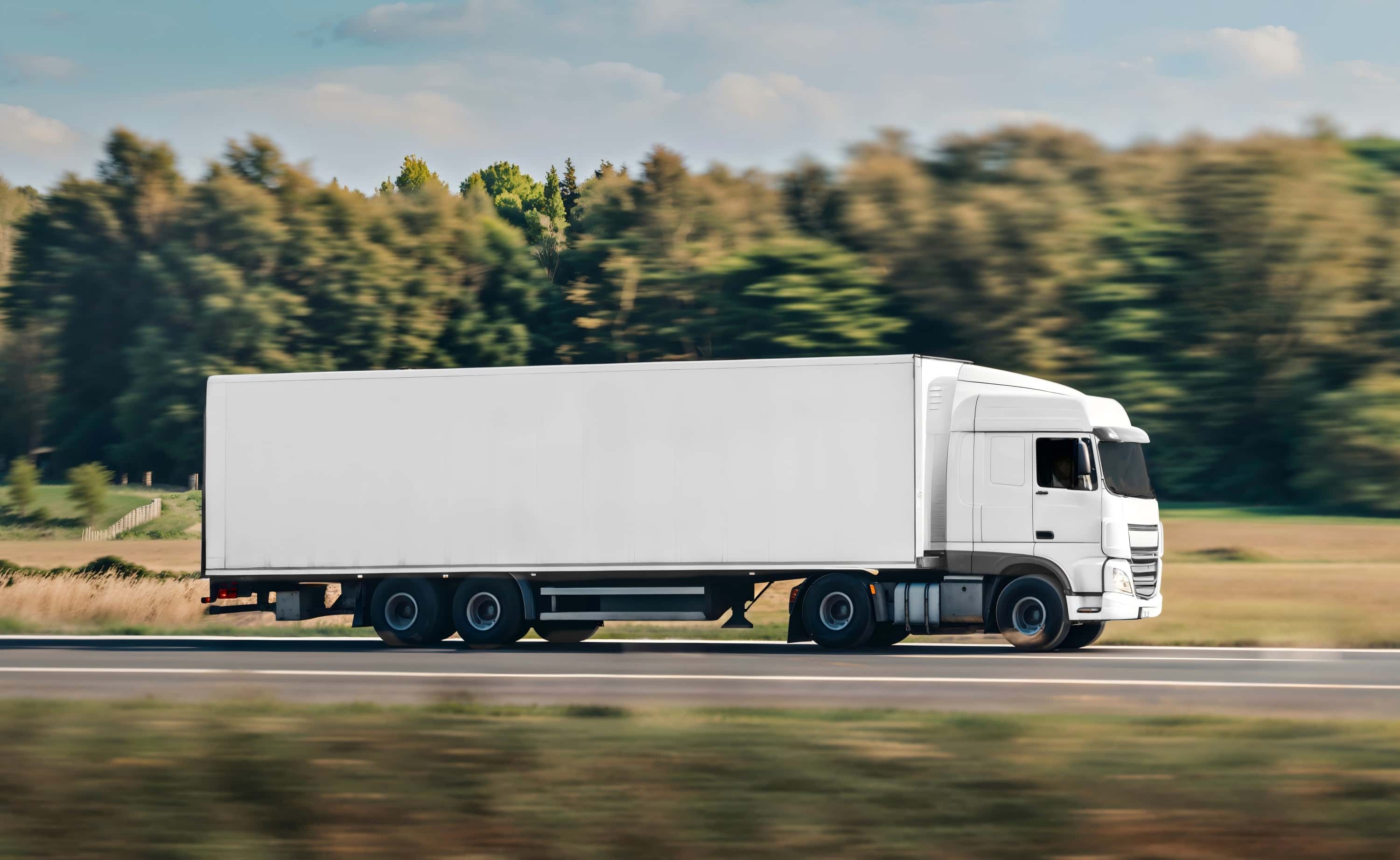 A truck on the road